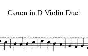 Canon in D 卡农 小提琴二重奏