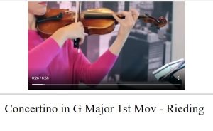 里丁格G大调小提琴小协奏曲 Op.24