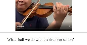 英皇一级：C2 What shall we do with the drunken sailor?