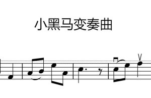 小黑马变奏曲