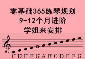 9-12个月练琴计划和资源指南|零基础365练琴计划