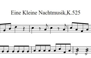 Eine Kleine Nachtmusik 525 – violin3 – 乐团第三小提琴
