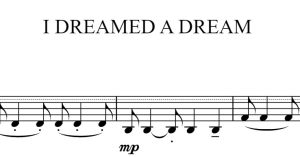I dreamed a dream – 第三小提琴 – 弦乐队