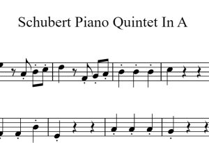 Schubert Piano Quintet In A – Violin 2