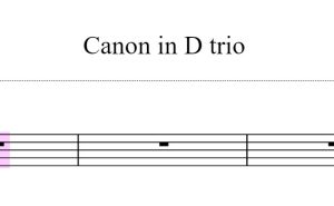 Canon in D – trio