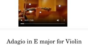 Adagio in E major 261 – mozart 莫扎特