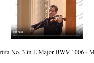 Violin Partita No 3 in E Major 1006 Menuet Bach 巴赫无伴奏 小步舞曲