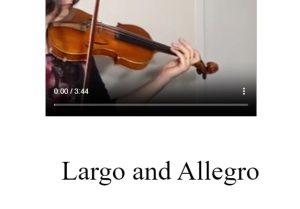 Largo and Allegro HWV 370 – Handel