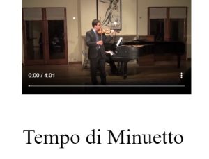 Tempo di Minuetto in the Style of Pugnani – Kreisler