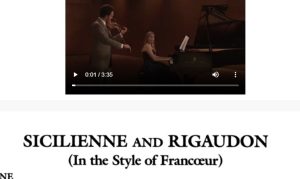 Sicilienne and Rigaudon by Fritz Kreisler 西西里 里戈东