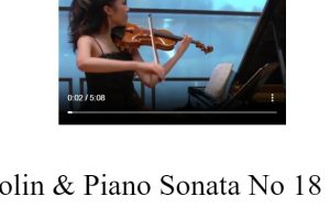 Mozart Violin Piano Sonata No18 K301-1st